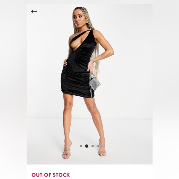 Unique 21 velvet black dress - Picture 5 of 6